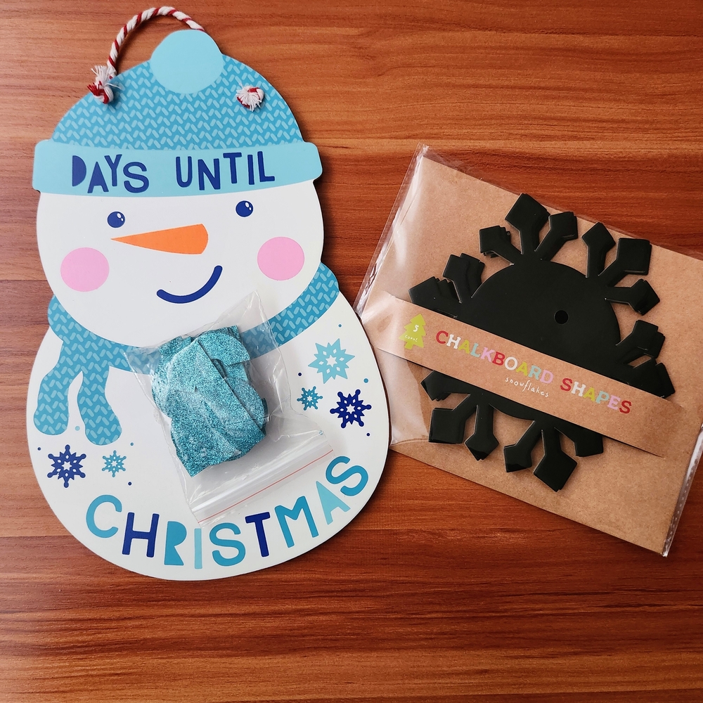 Christmas Countdown -Snow Themed Holiday Decor